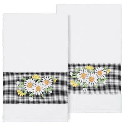 Linum Home Textiles Daisy 100% Turkish Cotton Bath Towel In White