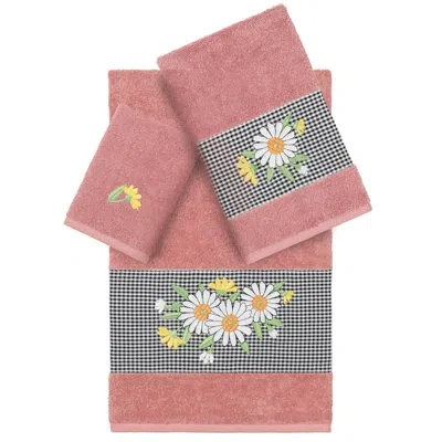 Linum Home Textiles Daisy 3 Piece Turkish Cotton Towel Set