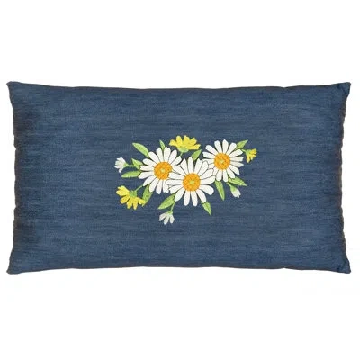 Linum Home Textiles Daisy Cotton Lumbar Pillow Cover