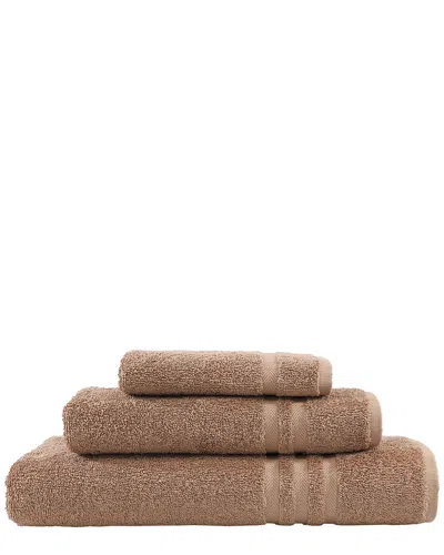 Linum Home Textiles Denzi 3pc Towel Set In Brown