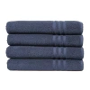 Linum Home Textiles Set Of 4 Denzi Turkish Cotton Bath Towels In Blue