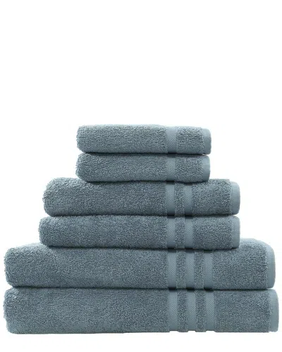 Linum Home Textiles Denzi 6pc Towel Set In Blue