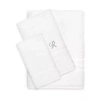 Linum Home Textiles Denzi Monogram Towel Collection 3-pc. Bath Towel Set In White