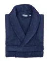 Linum Home Textiles Terry Cloth Bathrobe In Navy