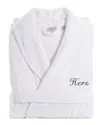 Linum Home Textiles Embroidered Hers Terry Bathrobe