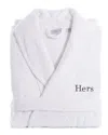 Linum Home Textiles Embroidered Hers Terry Bathrobe
