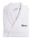 Linum Home Textiles Embroidered Hers Terry Bathrobe