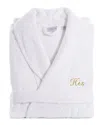Linum Home Textiles Embroidered His Terry Bathrobe