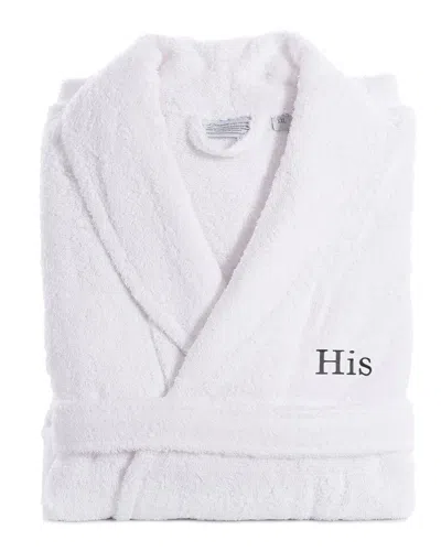 Linum Home Textiles Embroidered His Terry Bathrobe