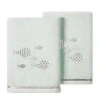 Linum Home Textiles Figi 2-pc. Embellished Hand Towel In Blue