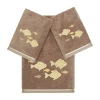 Linum Home Textiles Figi Embellished 3-pc. Bath Towel Set In Brown