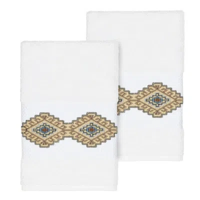 Linum Home Textiles Gianna Turkish Cotton Hand Towel In White