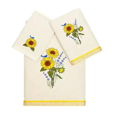 Linum Home Textiles Girasol 3-pc. Bath Towel Set In White