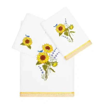 Linum Home Textiles Girasol 3-pc. Bath Towel Set In White