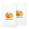 Linum Home Textiles Grateful Blessed Embroidered 2-pc. Hand Towel In White