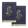 Linum Home Textiles Hada 2-pc. Embellished Hand Towel In Blue
