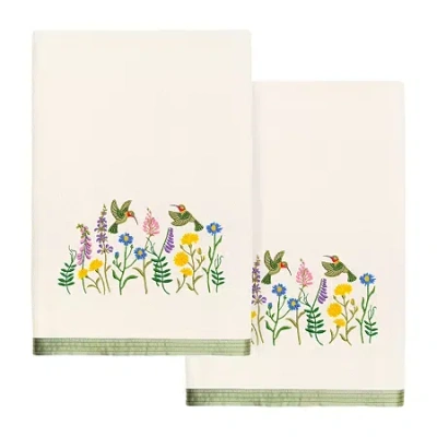 Linum Home Textiles Hada Embellished 2-pc. Bath Towel Set In Neutral