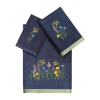 Linum Home Textiles Hada Embellished 3-pc. Bath Towel Set In Blue