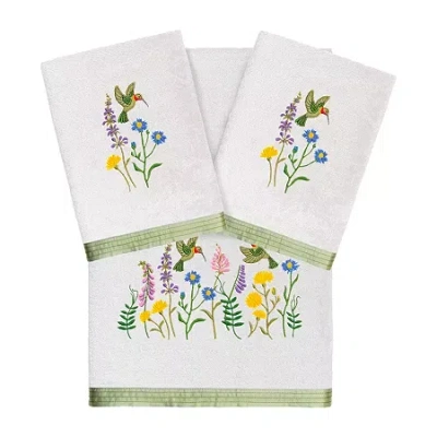Linum Home Textiles Hada Embellished 3-pc. Bath Towel Set In Multi