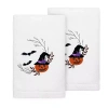 Linum Home Textiles Halloween 2-pc. Embellished Hand Towel In White