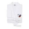 Linum Home Textiles Halloween Smyrna Bathrobe Unisex Adult Long Sleeve Long Length Robe In White