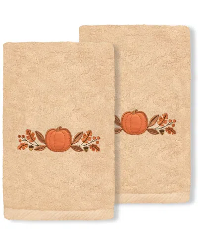 Linum Home Textiles Harvest Bounty Turkish Cotton Hand Towel In Sand