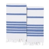 Linum Home Textiles Herringbone Pestemal 2-pc. Beach Towel In Blue