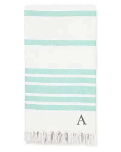 Linum Home Textiles Herringbone Pestemal Beach Towel Monogrammed (a-z)