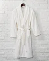Linum Home Textiles Herringbone Weave Bathrobe No In White