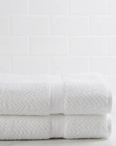 Linum Home Textiles Herringbone Weave Set Of 2 Bath Towels