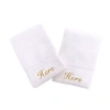 Linum Home Textiles Hers And Hers 2-pc. Hand Towel In White