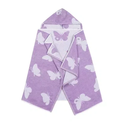 Linum Home Textiles Hooded Easy Animal Bath Towel In Purple