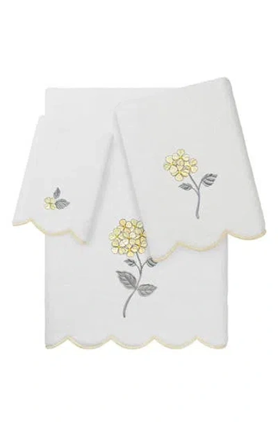 Linum Home Textiles Hydea Scallop 3-piece Towel Set In Multi