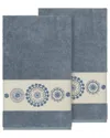 Linum Home Textiles Isabelle Turkish Cotton 2pc Embellished Bath Towel Set