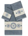 Linum Home Textiles Isabelle Turkish Cotton 3pc Embellished Towel Set