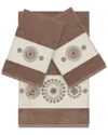 Linum Home Textiles Isabelle Turkish Cotton 3pc Embellished Towel Set
