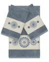 Linum Home Textiles Isabelle Turkish Cotton 3pc Embellished Towel Set
