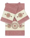Linum Home Textiles Isabelle Turkish Cotton 3pc Embellished Towel Set