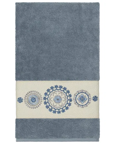 Linum Home Textiles Isabelle Turkish Cotton Embellished Bath Towel