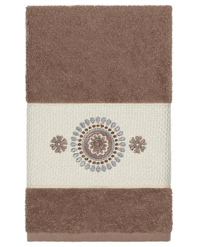 Linum Home Textiles Isabelle Turkish Cotton Embellished Hand Towel
