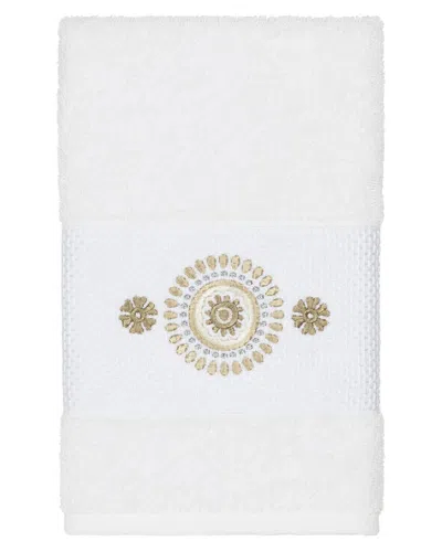 Linum Home Textiles Isabelle Turkish Cotton Embellished Hand Towel