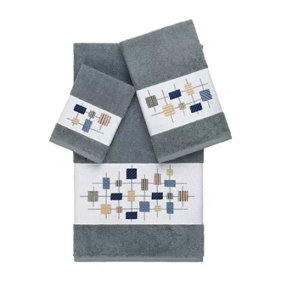 Linum Home Textiles Khloe 3-pc. Bath Towel Set In Blue