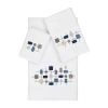 Linum Home Textiles Khloe 3-pc. Bath Towel Set In White