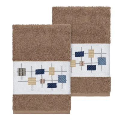 Linum Home Textiles Khloe Turkish Cotton Hand Towel In Latte
