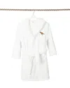 Linum Home Textiles Kids Super Plush Double Brushed Hooded Bathrobe In White