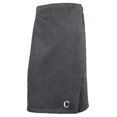 Linum Home Textiles Lauver Personalized Women's Turkish Cotton Bath Towel In Gray