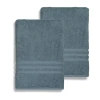 Linum Home Textiles Denzi 2pc Turkish Cotton Bath Sheet Set In Blue