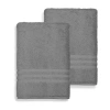 Linum Home Textiles Linum Home Turkish Cotton Textiles Denzi 2-pc 35" X 66" Bath Sheet In Gray