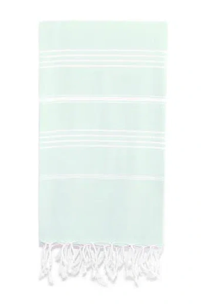 Linum Home Textiles 'lucky' Turkish Pestemal Towel In Green