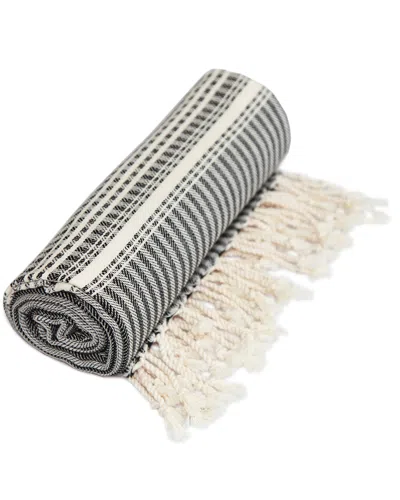 Linum Home Textiles Luxe Herringbone Pestemal Beach Towel